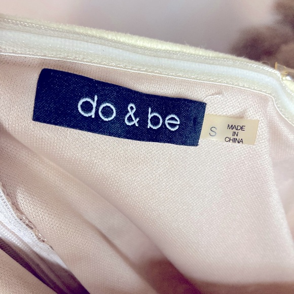 Do & Be  Bronze Sequin tube top with chiffon bottom two tone - Picture 6 of 6